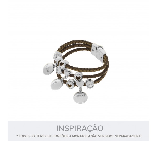 Berloque Coração Vazado Níquel 12mm