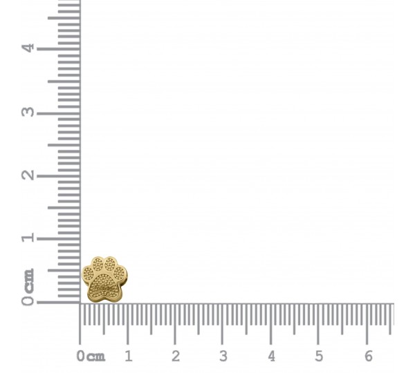 Berloque Patinha Ouro 12mm
