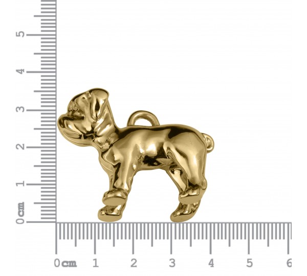 Pingente Cão Ouro 33mm