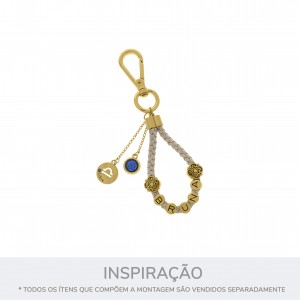 Pingente Signo Libra Ouro 15mm