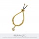 Pingente Redondo Ouro com Strass 17mm