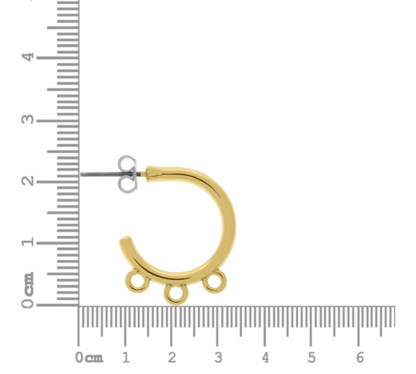Base para Brinco Argola Ouro 23mm