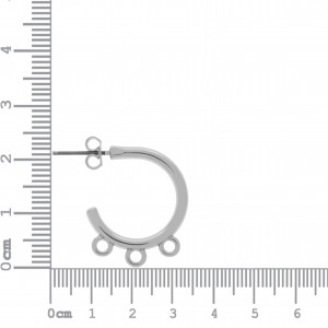 Base para Brinco Argola Níquel 23mm