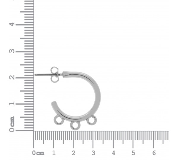 Base para Brinco Argola Níquel 23mm