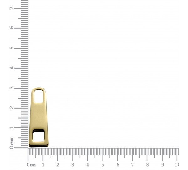 Puxador de Zíper Dourado 27mm