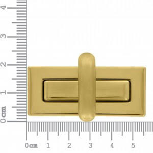 Fecho para Bolsa Retangular Ouro 55mm