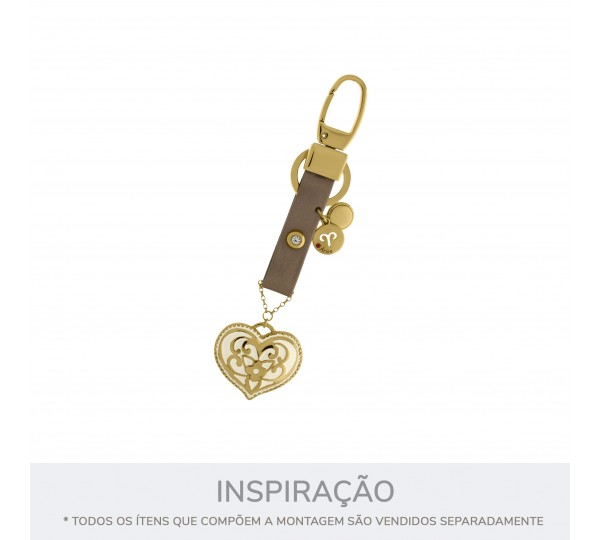 Pingente Signo Áries Ouro 15mm