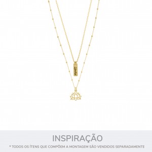 Conjunto Pingentes Desejos Ouro