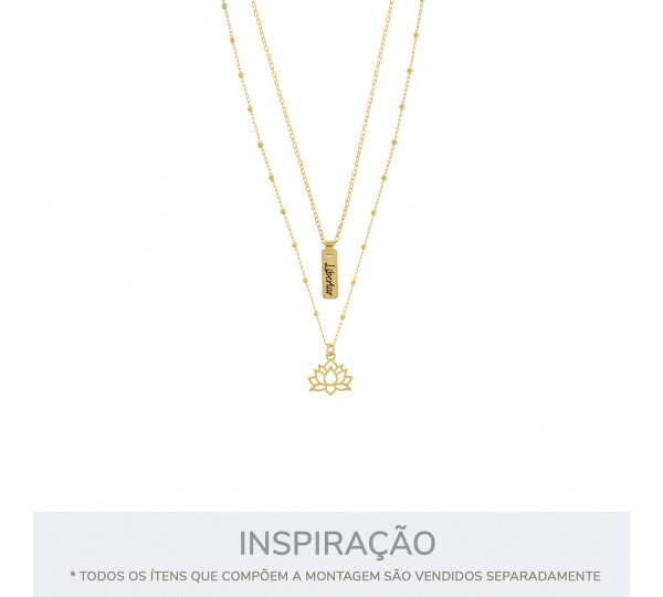 Conjunto Pingentes Desejos Ouro