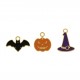 Conjunto de Pingentes Halloween Ouro