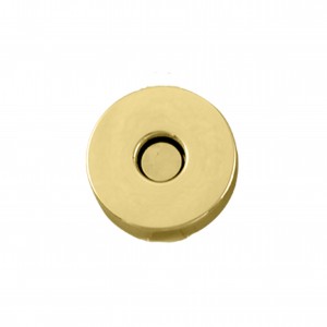 Botão Redondo Ouro com Imã 20mm para Bolsa