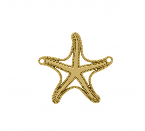 Pingente Estrela do Mar Ouro 45mm