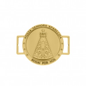 Passador Ouro Nossa Senhora Aparecida 38mm