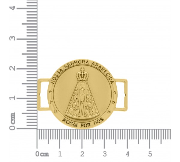 Passador Ouro Nossa Senhora Aparecida 38mm