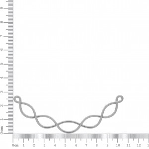 Base para Colar Ondulada Níquel 105mm