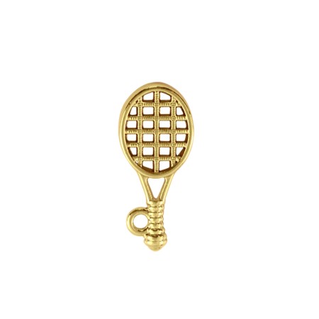 Pingente Raquete Ouro 23mm