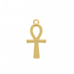 Pingente Cruz ANKH Ouro 30mm