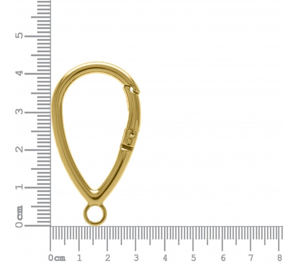 Mosquetão Articulado Gota Ouro 45mm