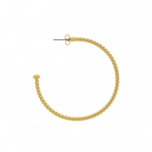Brinco Argola Torcida Ouro 50mm