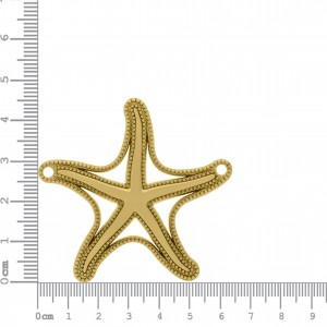 Pingente Estrela do Mar Ouro 45mm