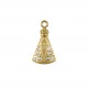 Pingente Nossa Senhora Ouro com Strass 22mm