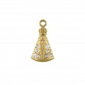 Pingente Nossa Senhora Ouro com Strass 22mm