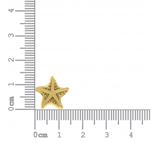 Berloque Estrela Ouro 12mm