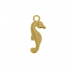 Pingente Cavalo Marinho Ouro 22mm