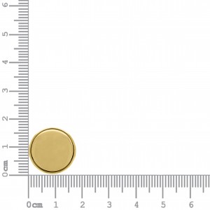 Fechamento Enforcador Redondo Ouro 14mm