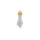 Pingente Figa Ouro com Branco 33mm