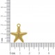 Pingente Ouro Estrela do Mar 20mm