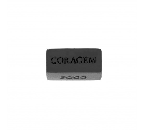 Tubo Força Foco Fé Coragem Preto Fosco 15mm