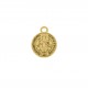 Pingente Medalha São Bento Ouro 18mm