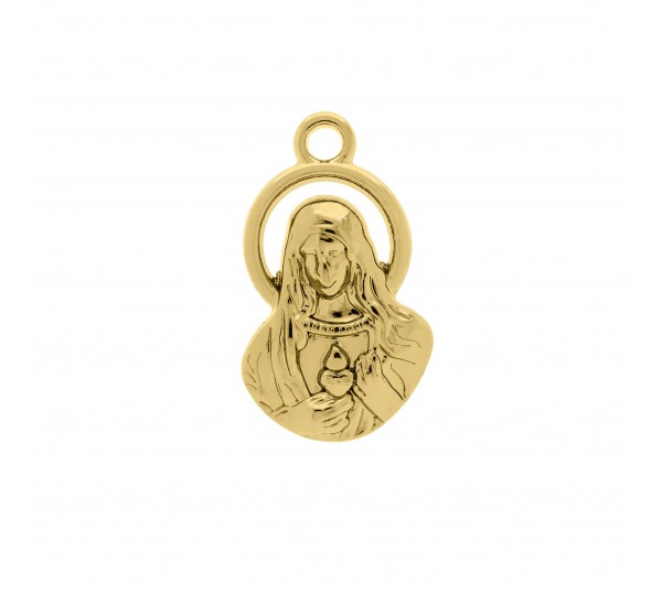 Pingente Ave Maria Ouro 24mm