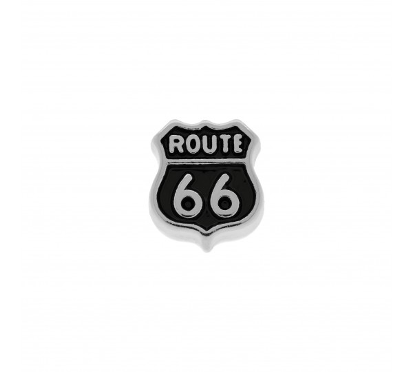 Berloque Route 66 Níquel 13mm
