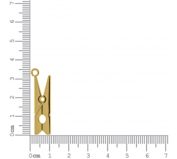 Pingente Prendedor Ouro 33 mm