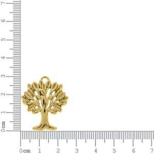 Pingente Árvore da Vida Ouro 30mm