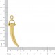 Pingente Pimenta Ouro 48mm
