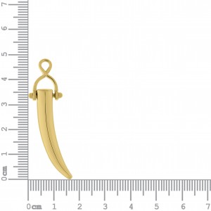 Pingente Pimenta Ouro 48mm