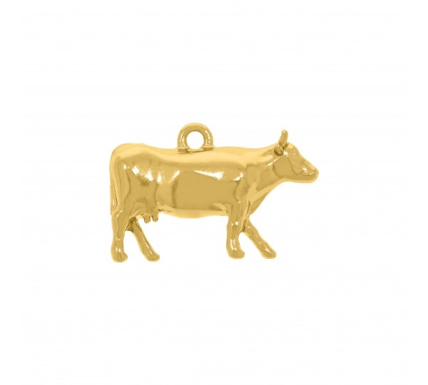 Pingente Vaca Ouro 23mm
