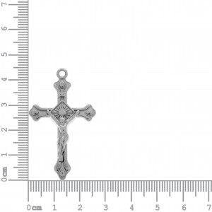 Pingente Crucifixo Níquel 45mm