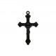 Pingente Crucifixo Preto Fosco 45mm