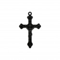 Pingente Crucifixo Preto Fosco 45mm