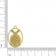 Pingente Medalha Espírito Santo Ouro 34mm