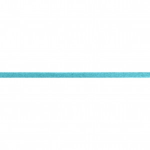 Tira Chata Azul Turquesa de Camurça 3mm