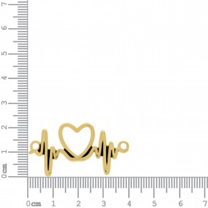 Bridão Batimentos do Coração Ouro 40mm