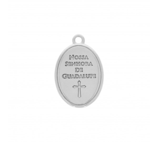 Pingente Níquel Nossa Senhora de Guadalupe 24mm