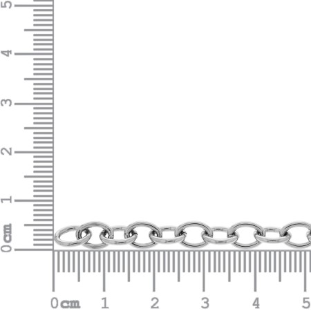 Corrente Elo Americano Níquel 6mm