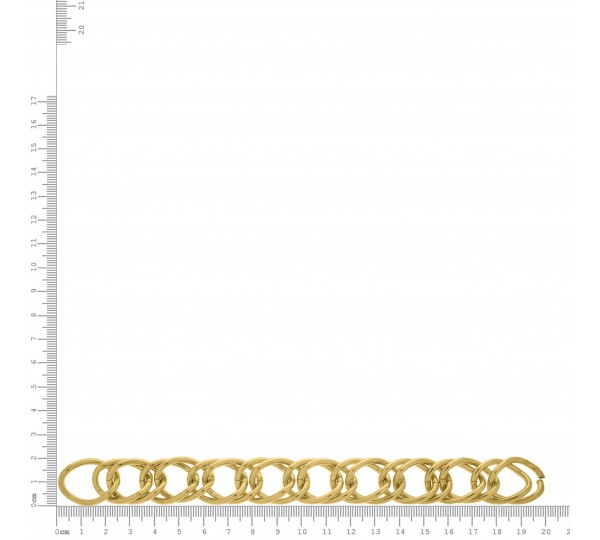 Montagem de Corrente para Pulseira Ouro 200mm