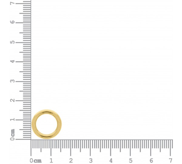 Argola Injetada Ouro 17mm